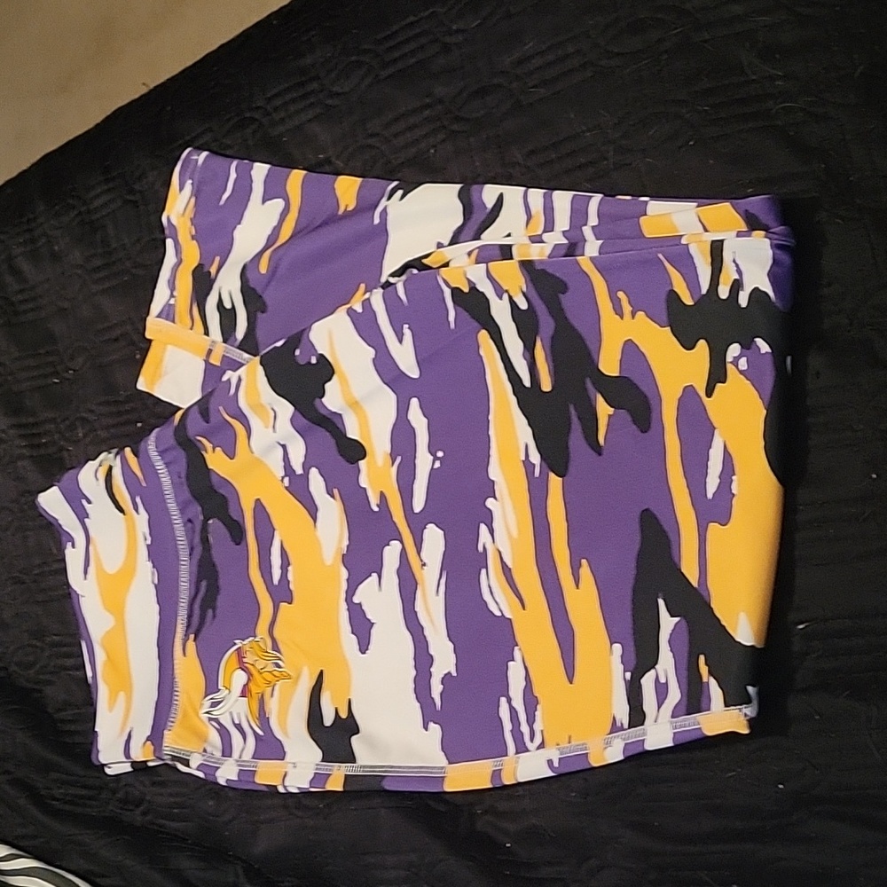 ZUBAZ Minnesota Vikings Camo womens leggings sz xl
